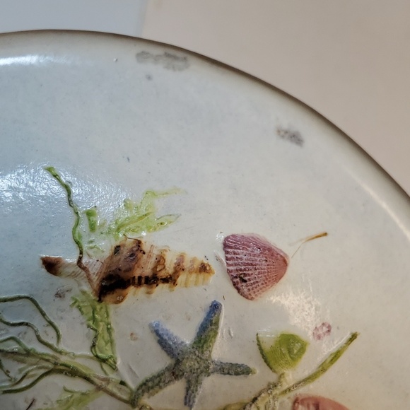 SALT MARSH POTTERY HANGING WALL ART BOWL, SEA LIFE, SEA HORSE, DARTMOUTH, MA - Picture 12 of 12